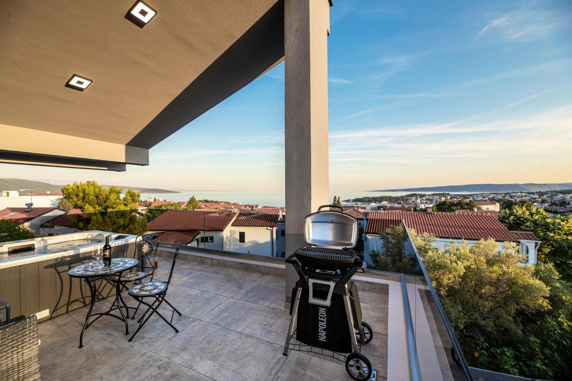 Luxury Villa Adria Apartments Đảo Krk Ngoại thất bức ảnh
