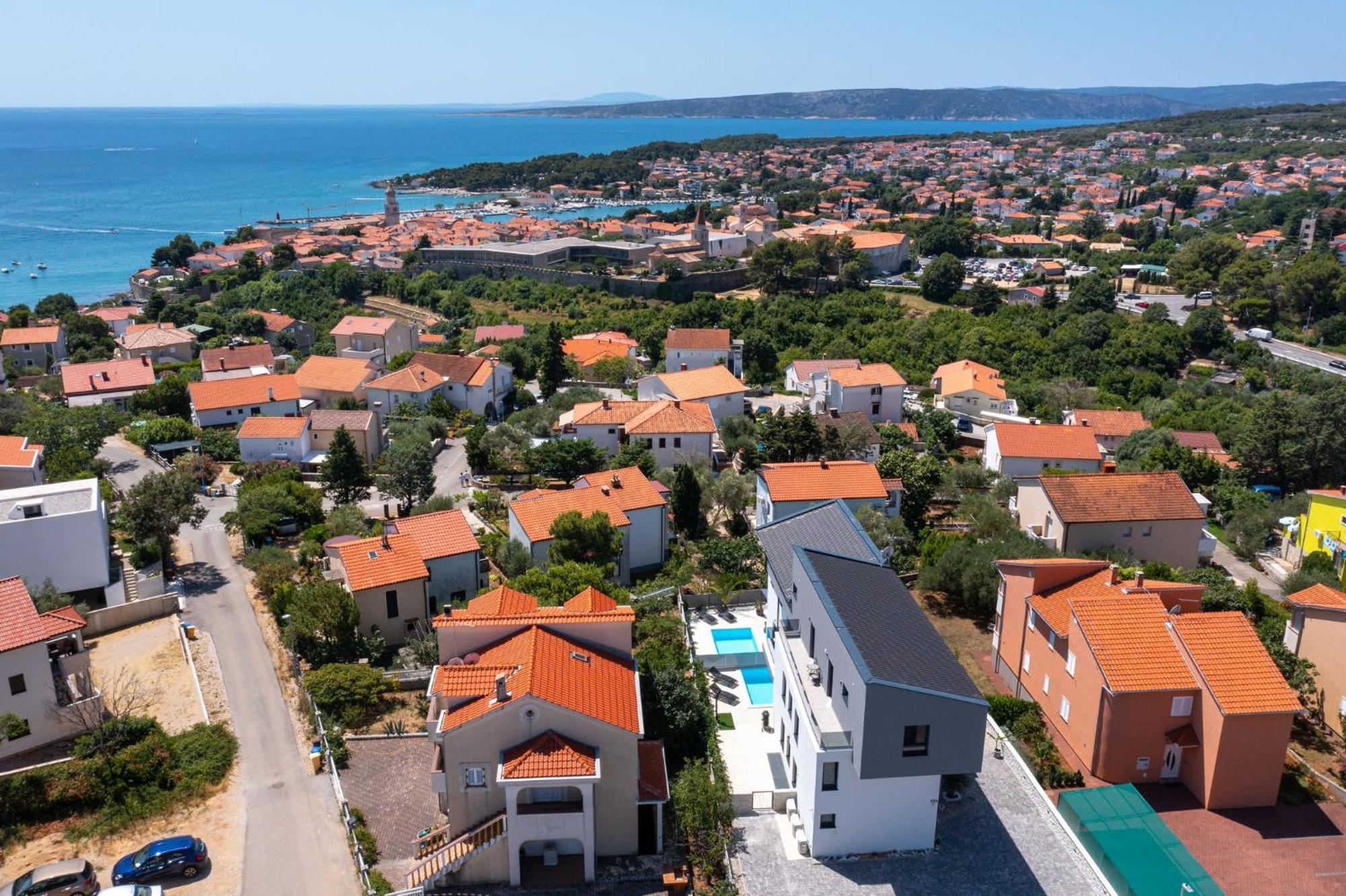 Luxury Villa Adria Apartments Đảo Krk Ngoại thất bức ảnh